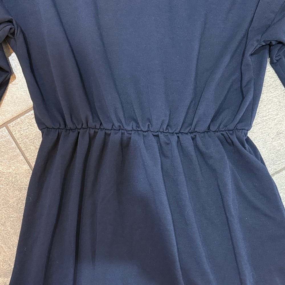 Navy Blue Jersey Women’s Dress - Picture 13 of 16